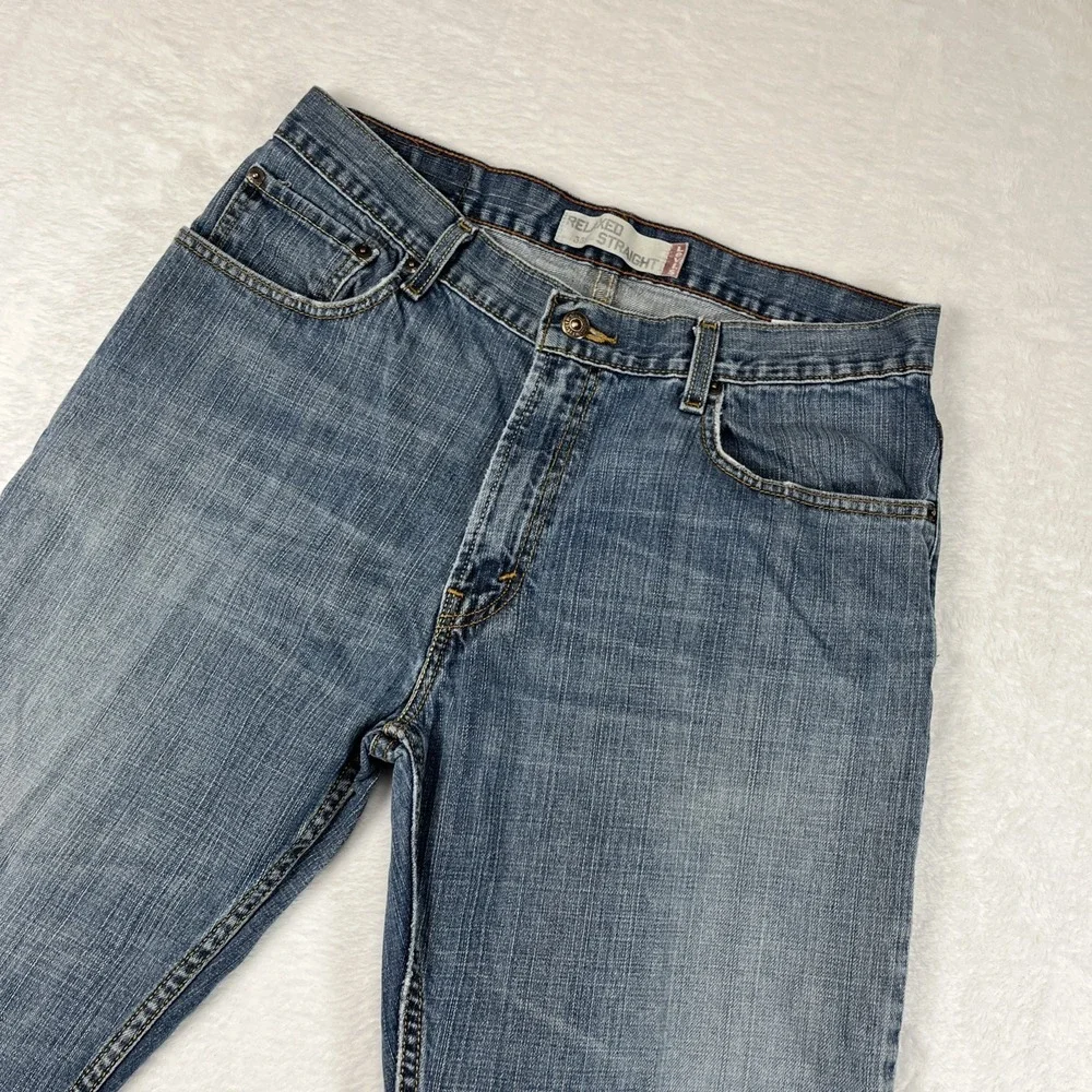 Vintage Levi's 559 Jeans Men's 34x30 Blue Relaxed Straight Faded Distressed y2k